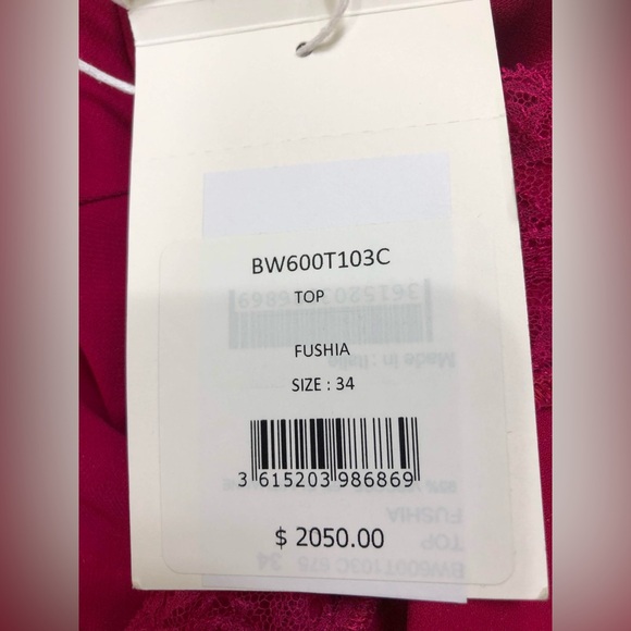 NWT Givenchy Lace Red Top - Picture 3 of 4